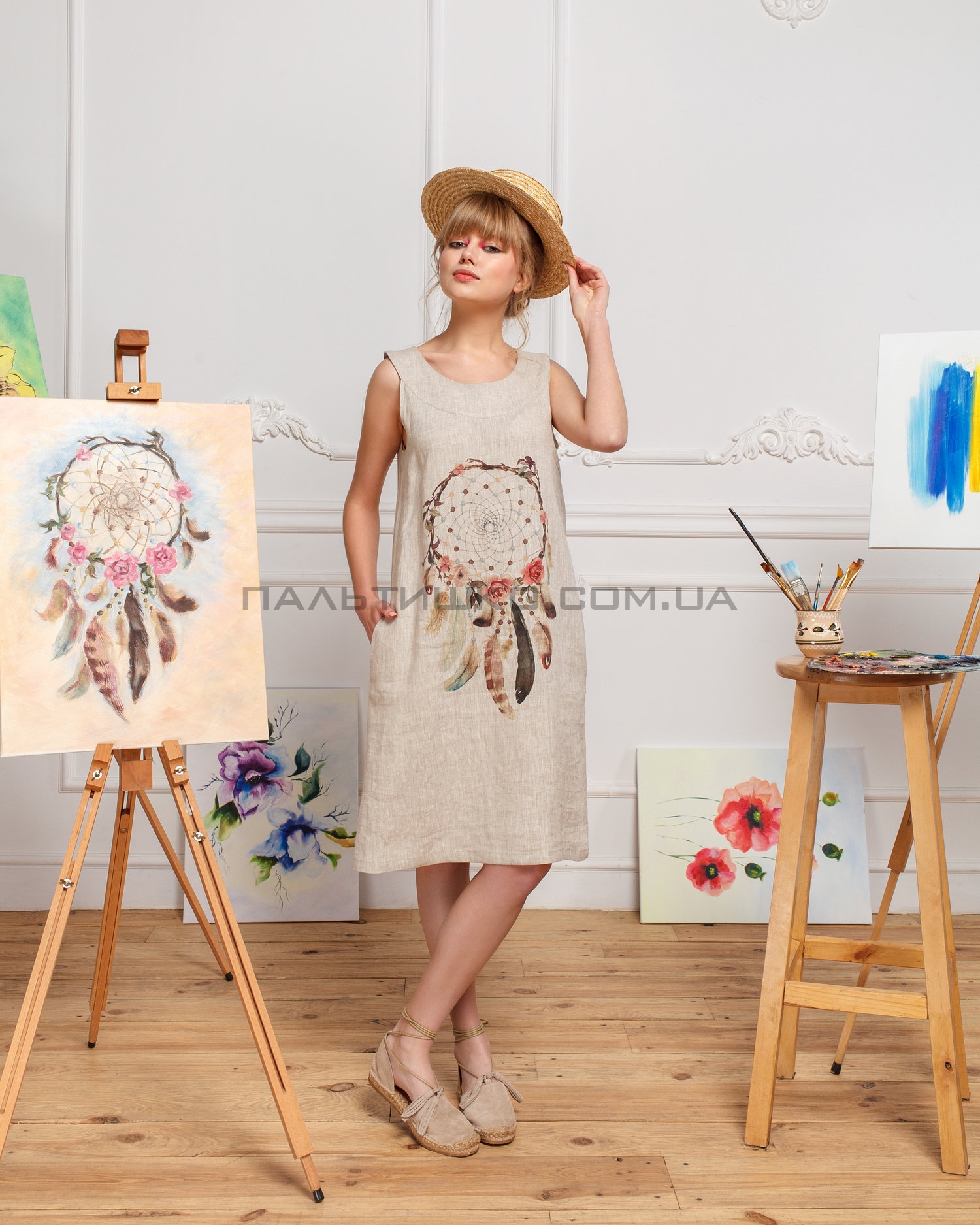  Сукня бежева