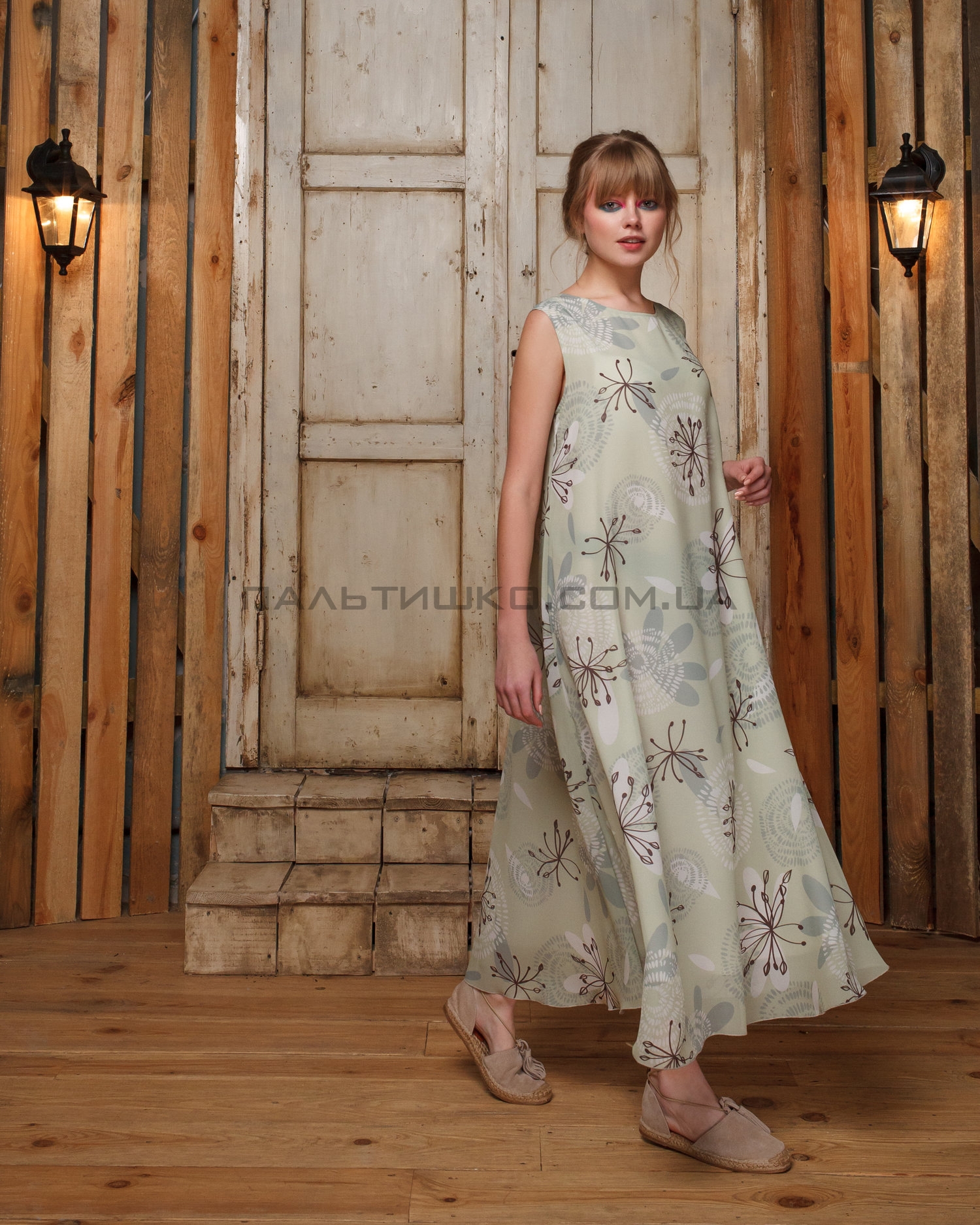  Платье летний принт