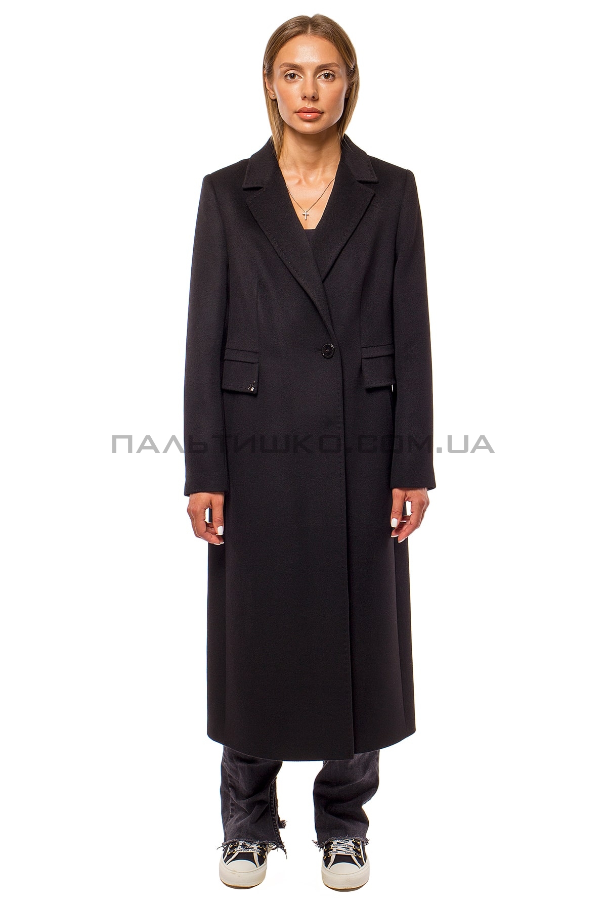  Пальто жіноче чорне