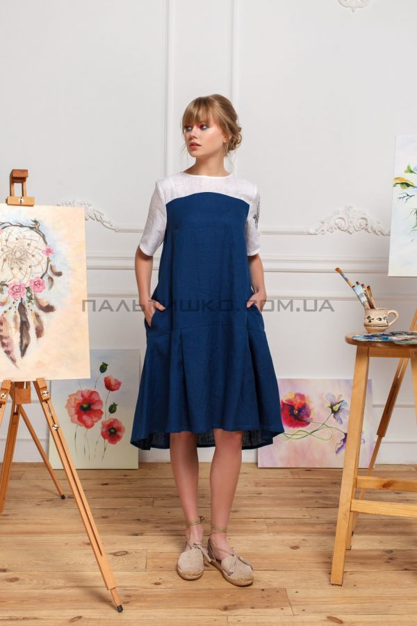 Stella Polare Сукня біло-синя