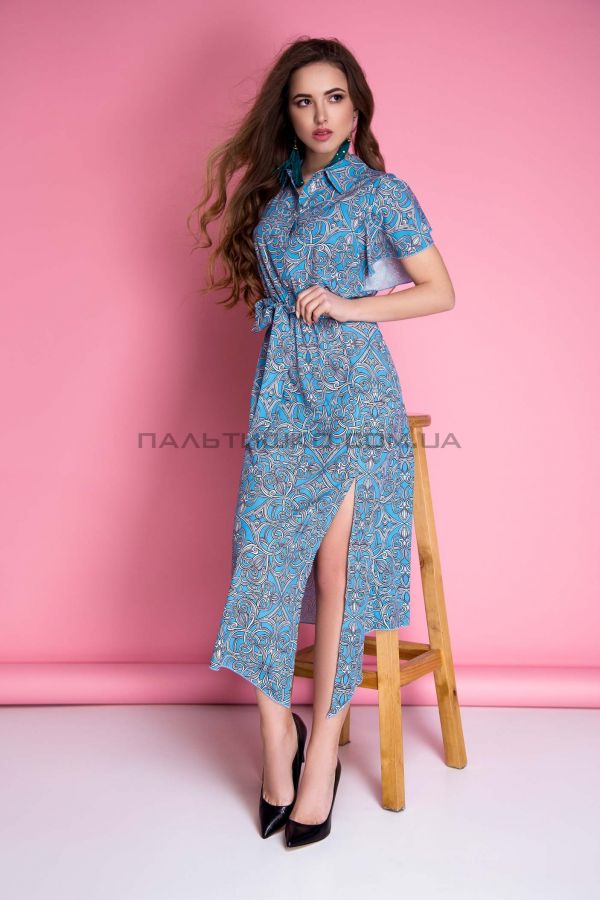 Stella Polare Сукня синя з розрізом