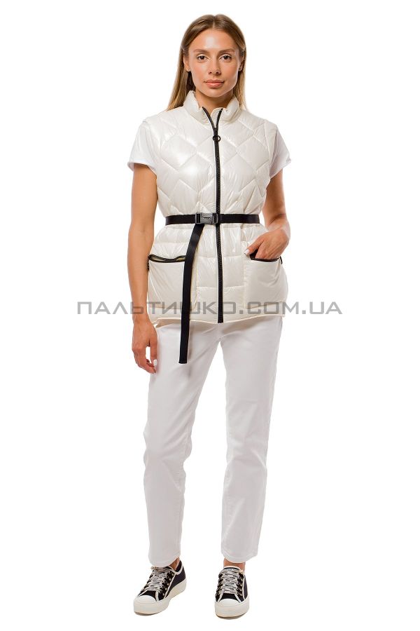 Stella Polare Жіночий жилет білий стьобаний